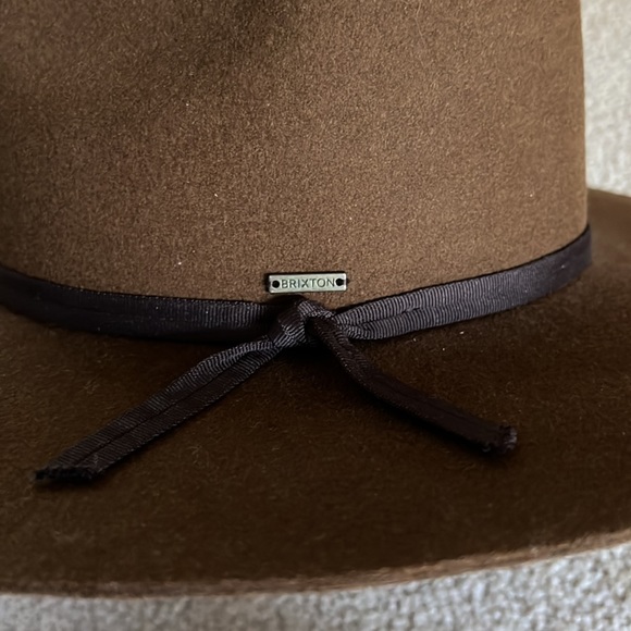 Brixton Cohen Cowboy Wide Brim Hat in Coffee - Picture 4 of 9